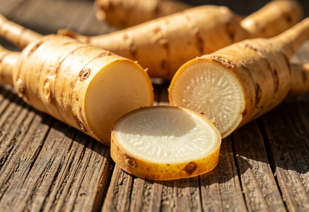 Panax ginseng root slices